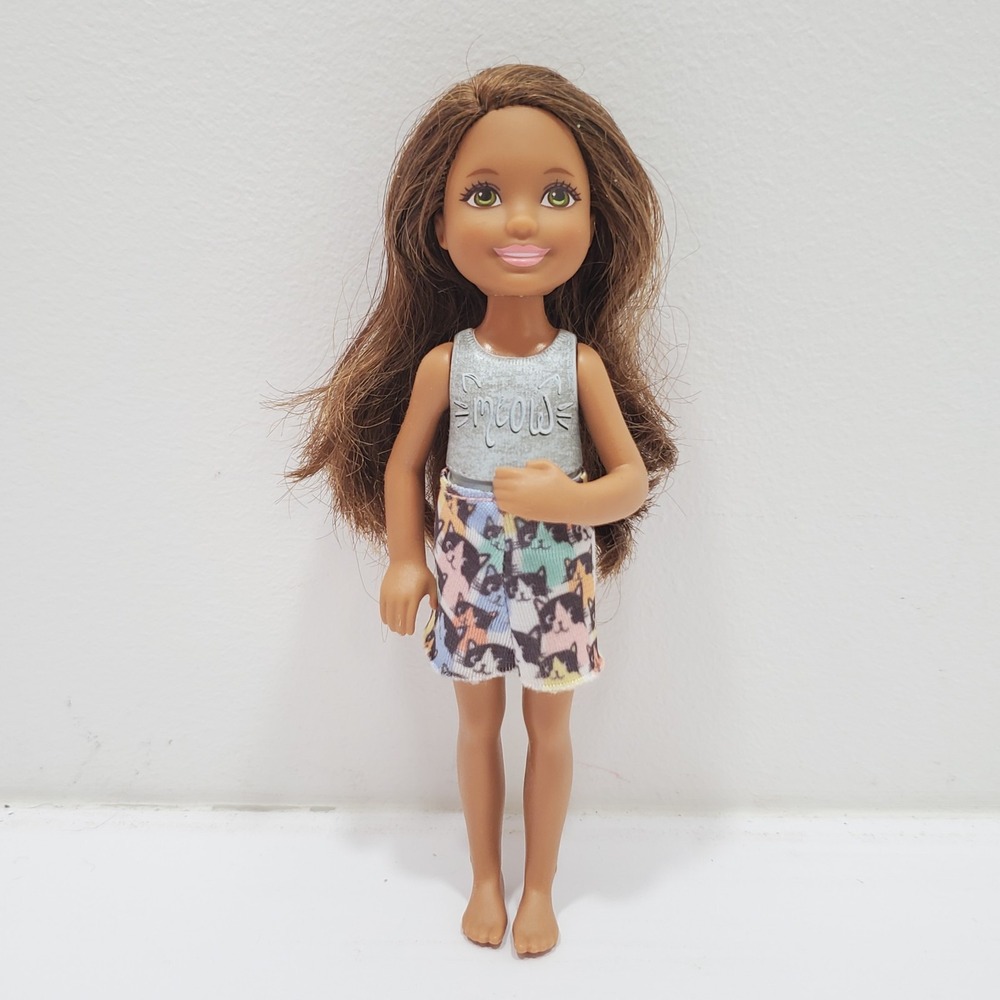 Barbie Chelsea Cat Fun DGX37 Doll Meow Friend Of Chelsea W/ Skirt